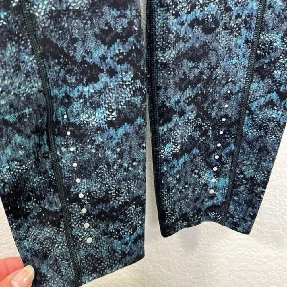 Lululemon Fast And Free 7/8 Tight Fairisle Multi Black‎ size 4
